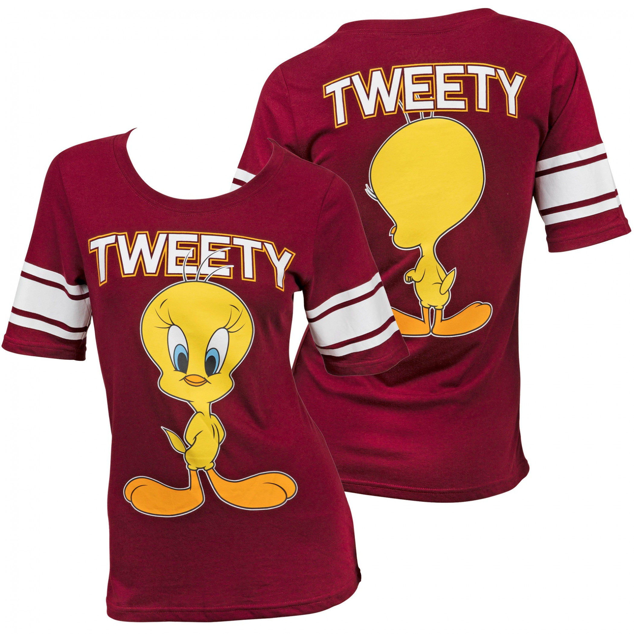 Looney Tunes Tweety Bird Front and Back Print Women's T-Shirt